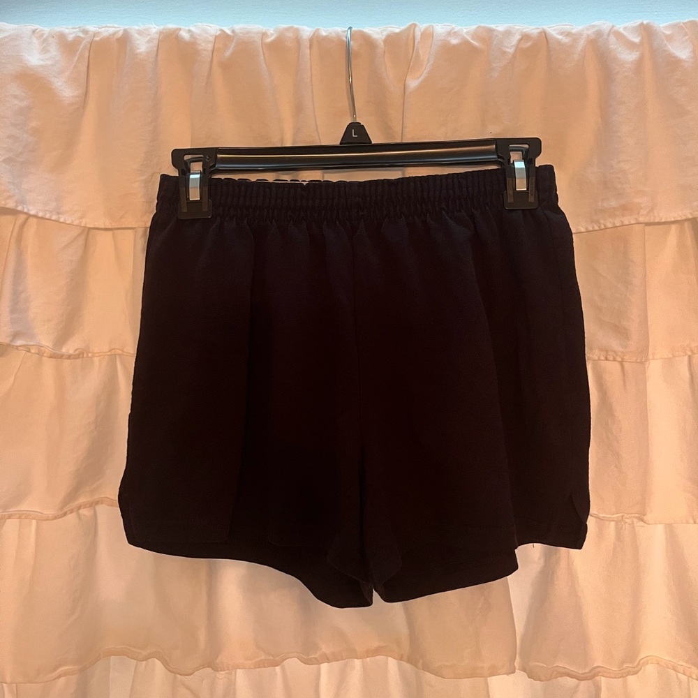 Soffe Black Athletic Shorts Lightweight Elastic Waist
